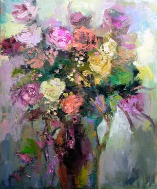 Gavi Kim; Still Life, 2006, Original Painting Oil, 30.1 x 25.5 inches. Artwork description: 241  The picture is a flower in a vase.It has it' s own passion.  ...