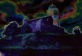 Yury Yanin; Time Of Shadows, 2012, Original Digital Art, 7.7 x 6.6 inches. Artwork description: 241 landscape, cityscape, casttle, night, shadows...