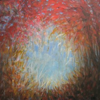 Yeoun Lee; Autumn Fire, 2011, Original Painting Acrylic, 20 x 20 inches. 
