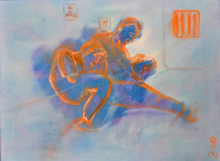 Younhee Yang; Prison Prayer, 2008, Original Painting Oil,   cm. Artwork description: 241 This painting was winning an award in the 