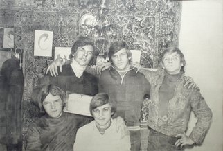 Yuri Yudaev; The Wall, 1988, Original Drawing Pencil, 31.5 x 21.7 inches. Artwork description: 241  1988, graphite pencil on paper; 31. 5 X 21. 7 in. ( 80. 0 X 55. 0 cm) Yuri Yudaev, Yudaev, racei, matrix, pattern, coat on the rack, wardrobe, wall carpet, clock, christmas tree, box of sweets, New Year party, 1970- s, Domodedovo, suburb, kitch, keepsake photo, friends, ...