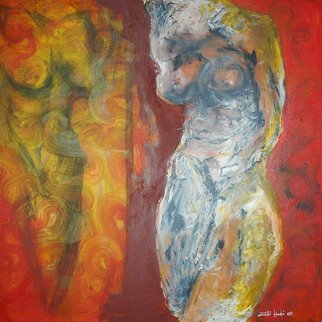 Zaki Hadri; Women In Mirror, 2008, Original Painting Acrylic, 90 x 90 cm. Artwork description: 241  Abstract figurative       ...