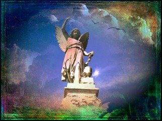 Zunilda Sarete; The Heart Is A Treasure, 2010, Original Photography Other, 14 x 11 inches. Artwork description: 241     Angel statue photomanipulation using texture and love quotes.    ...