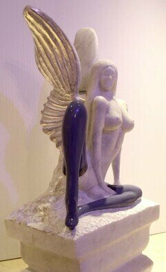 Bryan Kemila: 'stalking', 2024 Marble Sculpture, Erotic. A lifelong desire to carve stone.  The Greek and Roman statues left their beauty on me. ...