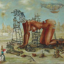 Alexandr Ivanov: 'Cunning', 2007 Oil Painting, Surrealism. 