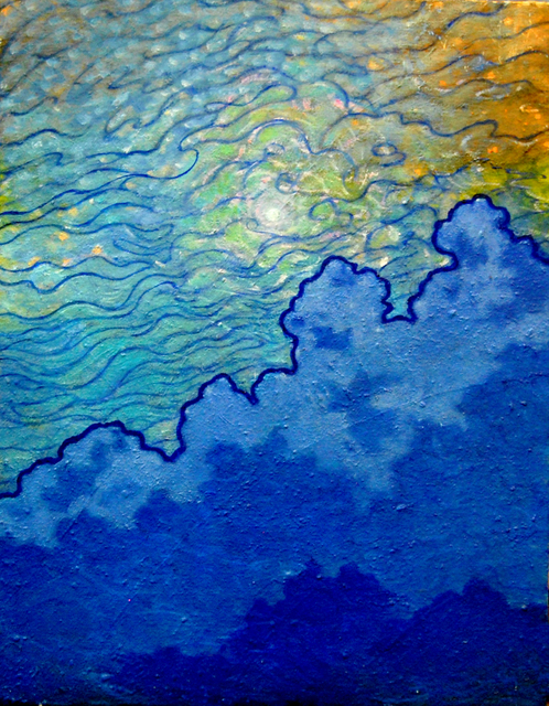 Artist Artur Pashkov. 'Blubbery Cloud' Artwork Image, Created in 2014, Original Painting Oil. #art #artist