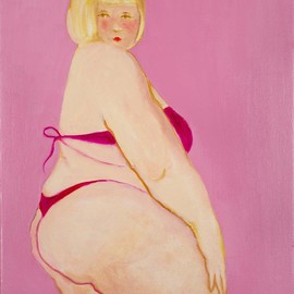 Alice Murdoch: 'Whale', 2011 Oil Painting, Figurative. Artist Description:             Big Girl           ...