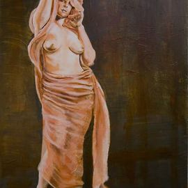 Amanda Scott: 'Self Portrait', 2006 Acrylic Painting, nudes. Artist Description: Self Portrait 2006...