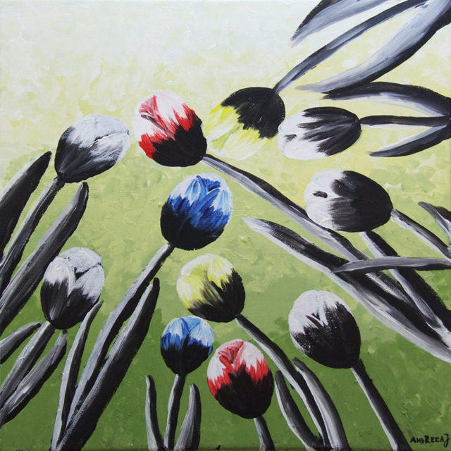 Artist Andreea J. 'Tulips' Artwork Image, Created in 2015, Original Other. #art #artist