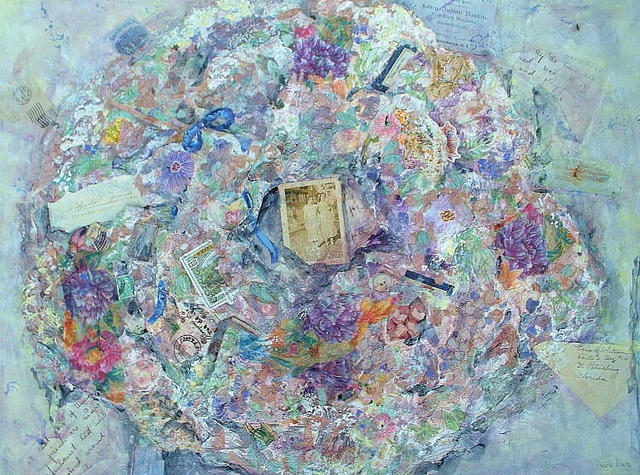 Andree Lisette Herz  'Memory Wreath', created in 2002, Original Assemblage.