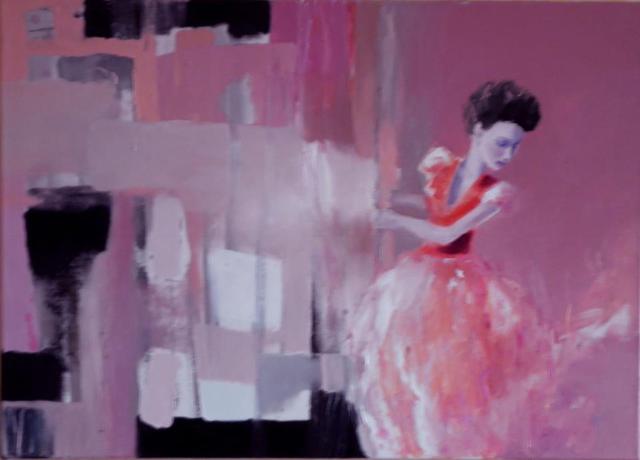 Anna Zygmunt   'Woman In Red   2012', created in 2012, Original Painting Oil.