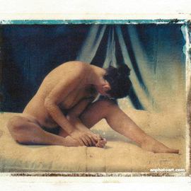 Frank Morris: 'Nude number 9', 2007 Other Photography, nudes. Artist Description: Large Format Polaroid Type 79 Photo Transfer into Arches Aquerelle 100% Cotton Artist Paper. SOLD...