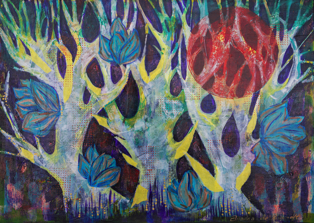 Ariadna De Raadt  'Mystical Forest', created in 2018, Original Watercolor.