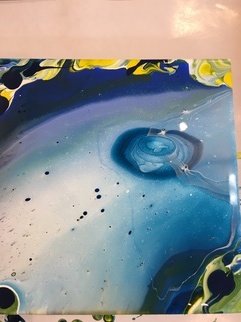 Susan Bell: 'universe', 2020 Acrylic Painting, Abstract. This is an acrylic pour and as you may know there is no use of control or outcome...