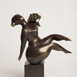 Veaceslav Jiglitski: 'spring', 2015 Bronze Sculpture, Body. Artist Description: Discover the limited edition seria  Seasons . This sculpture represents the  Spring  season. ...