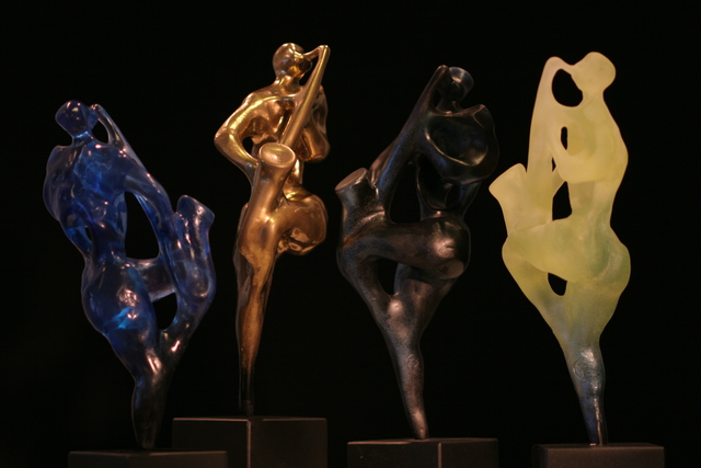 Artist Rogier Ruys. 'SAX A GoGo ' Artwork Image, Created in 2013, Original Sculpture Bronze. #art #artist