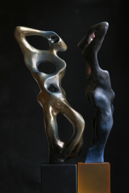 Rogier Ruys  'Trumpeter', created in 2016, Original Sculpture Bronze.