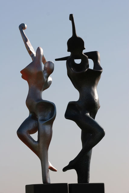 Artist Rogier Ruys. 'VIOLIN' Artwork Image, Created in 2016, Original Sculpture Bronze. #art #artist