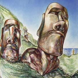 Easter Island No 2  By Austen Pinkerton
