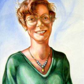 Austen Pinkerton: 'Hilary', 1999 Acrylic Painting, Portrait. 