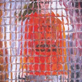 Paolo Avanzi: 'woman dressed in orange', 2012 Acrylic Painting, Portrait. Artist Description: acrylic on canvass. Signed and archived by artist...
