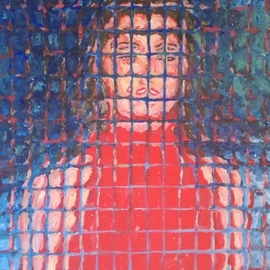 Paolo Avanzi: 'woman in red', 2020 Acrylic Painting, Portrait. Artist Description: Acrylic on canvass. Signed and archived by the artist...