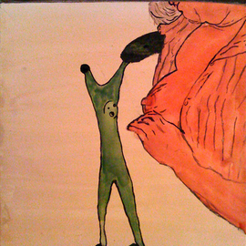 Chad A. Carino Artwork Say No to Drugs, 2008 Watercolor, Satire