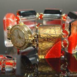 Red Corvette Watch By Dolores Barrett