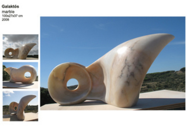 Beatriz Cunha  'Galaktos', created in 2007, Original Sculpture Stone.