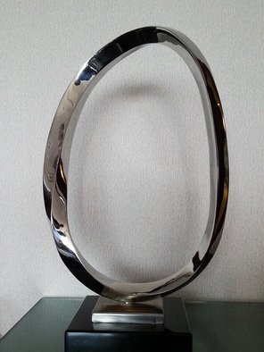 Wenqin Chen: 'Endless Curve No2', 2010 Steel Sculpture, Abstract. stainless steel sculpture, monumental sculpture, varied commissions available, up scale available, corporate sculpture, public sculpture. ...