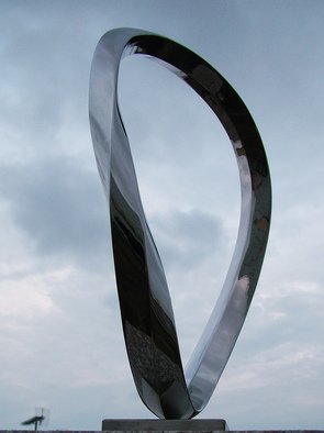 Wenqin Chen: 'Endless Curve No4', 2010 Steel Sculpture, Abstract. stainless steel sculpture, monumental sculpture, varied commissions available, up scale available, corporate sculpture, public sculpture. ...