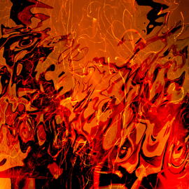 Bruno Paolo Benedetti: 'fire shadows', 2014 Digital Photograph, Abstract. Artist Description:  Fire shadows. Floating shadows inside a fire flame. Photography based digital art. Limited edition print 1 of 1 size 20x30 inches on Kodak Endura metallic paper. Keywords digital- art, fire, fire- shadows, flame, metal, red, shape. shadow...