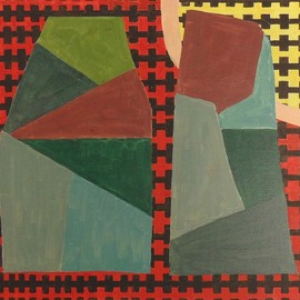 Ben Hotchkiss: 'Composition 2039', 1994 Oil Painting, Abstract. Artist Description: It is a painting that is part of a 14 by 18 series that I painted in the 1980s.  It is among my earliest oil paintings. ...