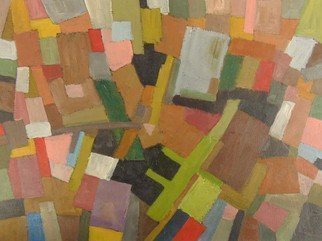 Ben Hotchkiss: 'Composition 2083', 2008 Oil Painting, Abstract. It is a painting that is a part of a 2 foot by 2 foot series of abstract oils that was painted about ten years ago. ...
