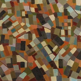 Ben Hotchkiss: 'Composition 2100', 2021 Oil Painting, Abstract. Artist Description: It is a painting that is a part of a 2 foot by 2 foot series of paintings that was painted about 10 years ago. ...