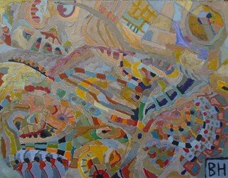 Ben Hotchkiss: 'composition 2004', 2021 Oil Painting, Abstract. small abstract paintings in oil...
