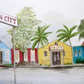 Tin City  Panorama By Ron Berry