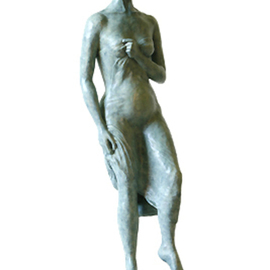 Tzipi Biran: 'A woman with a hat', 2008 Other Sculpture, Figurative. Artist Description:  Polyresines ...