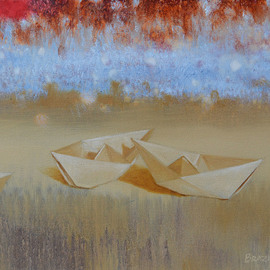 Arturas Braziunas: 'waiting for favorable wind', 2019 Oil Painting, Landscape. Artist Description: Original oil paintings on canvas direct from author, international delivery is available...