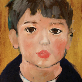 Brikena Berdo: 'arti', 2010 Oil Painting, Portrait. 