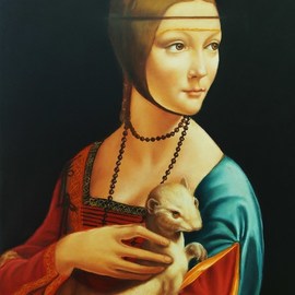 la dama con ermellino By Salvatore  De Tommaso