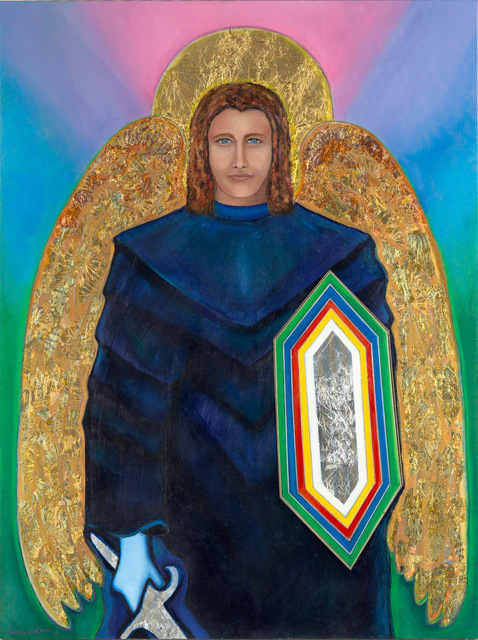 Carole Wilson  'Archangel Michael', created in 2001, Original Printmaking Giclee.