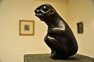 Catalin Geana: 'Guardian', 2012 Bronze Sculpture, Figurative.  Bronze sculpture, Rabbit, by Catalin Geana...