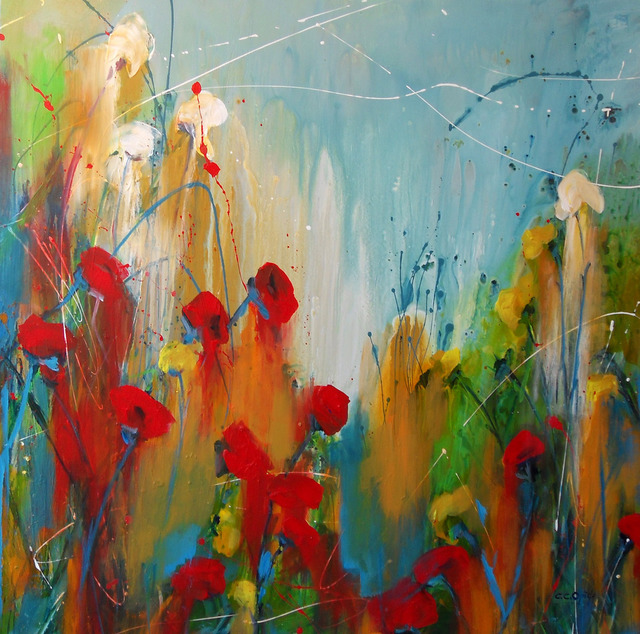 C.c. Opiela  'After The Rain', created in 2009, Original Painting Acrylic.