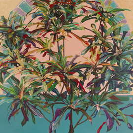 Croton Wreath By Caren Keyser