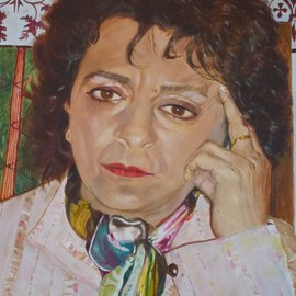 Alida Militi: 'El anillo', 2012 Oil Painting, Portrait. 