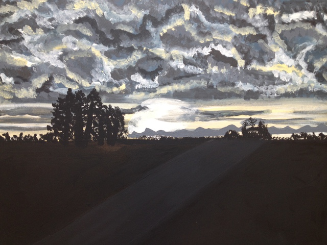 Lena Jones  'Road To Paradise', created in 2015, Original Painting Acrylic.