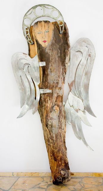 Artist Czeslaw Nowakowski. 'Standing Angel' Artwork Image, Created in 2015, Original Sculpture Mixed. #art #artist