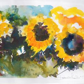Lucys Sunflowers By Daniel Clarke