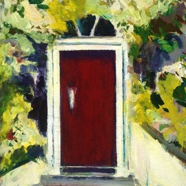 Daniel Clarke: 'the door in the wall', 2019 Acrylic Painting, Landscape. Artist Description: The man who comes back through the Door in the Wall will never be quite the same as the man who went out. He will be wiser but less sure, happier but less self- satisfied, humbler in acknowledging his ignorance yet better equipped to understand the relationship of ...